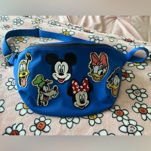 Stoney Clover Lane Blue Crossbody Bag with Disney Characters